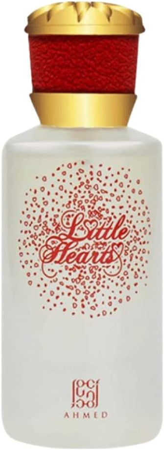 Little hearts perfume spray 50ml  By Ahmed  for women  made in Dubai  luxury  fruity  amber  musk  vanilla.