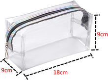 Clear Pencil Case, Large Transparent Plastic Pen Pencil Bag Makeup Pouch Travel Cosmetic Bag,School Supplies for Teenage Boys Girls Women