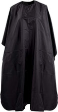 JKG PROFESSIONAL BARBER GOWN CAPE - Hairdressing Salon Full Length Cape  For Men, Woman, Children/Kids  Waterproof Hair Cutting Styling (BLACK OR SILVER ASSORTED) [140cm x 90cm]