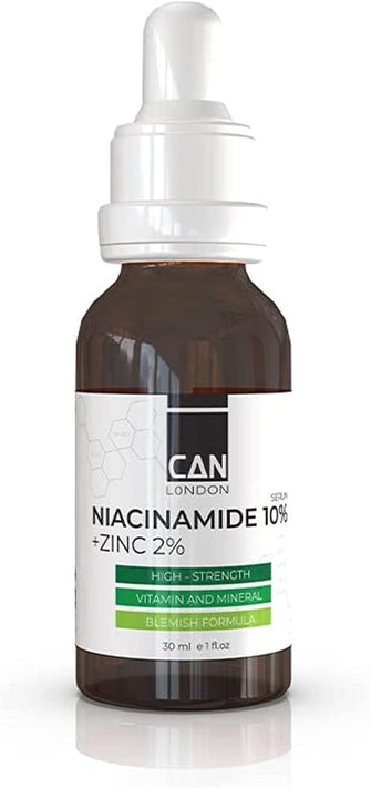 ican london Niacinamide 10% + Zinc 2% For Face Blemish Pore Refining Serum, 30ml