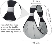 Roysmart Baby Sling Breathable, Baby Carrier, Adjustable Baby Carrier Wrap, Anti-Slip Toddler Sling Soft Baby Sling with Adjustable Shoulder Straps for 0-36 Months Baby