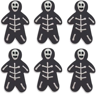 Halloween Spooky Skeletons Sugar Toppers