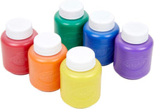 CRAYOLA Washable Paints - Assorted Colours (Pack of 6)  Perfect for Any Arts & Crafts Needs - Easily Washable  Ideal for Kids Aged 3+ Packaging May Vary