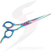 KATX Hairdressing Cutting Scissors and Thinning Barber Scissors Set (6.0") with Leather Case (Titanium Barber Set 6.5")