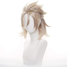 Lshpresx Albedo Wig Cosplay Costume Wigs Anime Synthetic Hair with Free Wig Cap