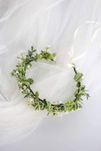 HJYHYN Flower Crown Boho Flower Wreath Artificial Floral Crown Bridal Headpiece Greenery Crown for Wedding Ceremony Party Festival