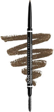 NYX Professional Makeup Micro Brow Pencil, Dual Ended with Mechanical Brow Pencil and Spoolie Brush, Vegan Formula, Shade: Ash Brown