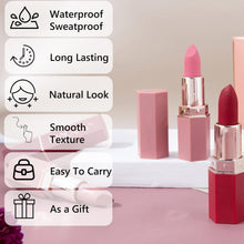 MEITREND Lipstick, Matte Lipsticks Long Lasting Red Waterproof Sweatproof Natural Nude Moisturizing Hydrating High Pigted Smooth Velvet Texture Lip Stick Makeup Gift (02 Barbie pink), Pack of 1