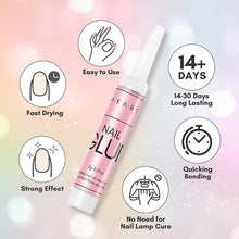 Makartt Nail Glue, 5PCS Strong Nail Glue, False Nail Glue For Acrylic Tips, Nail Glue Extra Strong, Nail Glue For Stick On Nails, Acrylic Nail Glue Long Lasting Nail Adhesive Glue for Fake Nails