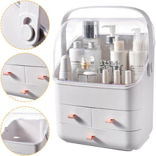 3-Layer Desktop Cosmetic Storage Box Make Up Organiser Transparent Separation Dressing Table Makeup Organiser Portable Beauty Makeup Case 35.5  28  18CM