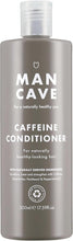 ManCave Caffeine Conditioner 500ml for Men, Encourage Healthy Hair Growth, Condition & Strengthen your hair with Natural Ingredients, Vegan Friendly, Tube made from Recycled Plastics, Made in England