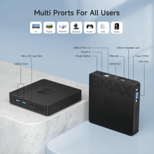 Mini Pc 8GB DDR4 128GB eMMC W-11 Pro Gemini Lake N4000 (Up to 2.6GHz) Dual screen display Supports 4K HDMI, 2.4G/5G WiFi, Bluetooth 4.2 Home Pc office computer Smart compact PC