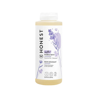 Honest Calming Lavender Hypoallergenic Bubble Bath with Naturally Derived Botanicals, Dreamy Lavender, 12 Fluid Ounce