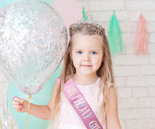 "Birthday Girl" Sash & Rhinestone Tiara Set, Great Birthday Gifts,Rose Gold Birthday Sash/Tiara for Women's Birthday Party Decoration (Rose Red)