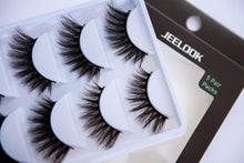 Jeelook False EyeLashes 5 Pairs-3D Handmade russian strip lashes Fake Fluffy Wispy Eyelashes Faux Mink Lashes fake lashes