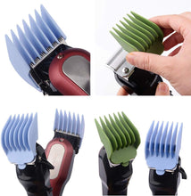 Professional Hair Clipper Guide Combs, Hair Clipper Guards, 8 Sizes Caliper Sleeve Limit Comb Hair Clipper Accessories, Hair Tools Specially Designed to Fit Hair Clippers Shaver Haircut Accessory