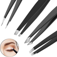 GeekerChip Tweezers for Eyebrows,5Pcs Eyebrow Tweezers,Tweezers Professional for Eyebrows,Stainless Steel Precision Tweezers,Blackhead Removal,Eyelash Extension,Eyebrows Plucking Beauty Tool