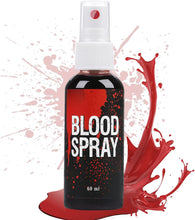 Fake Blood Set, 60ml Fake Blood Spray and 60ml Dripping Blood and 40ml Coagulated Gel Blood, Halloween Washable Fake Blood Makeup for Clothes, Zombie, Vampire Cosplay & Dress Up (Spray)