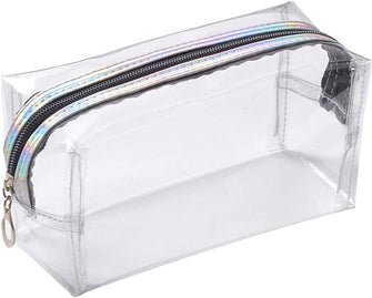 Clear Pencil Case, Large Transparent Plastic Pen Pencil Bag Makeup Pouch Travel Cosmetic Bag,School Supplies for Teenage Boys Girls Women