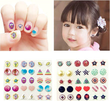 240 Piece Sticker Earrings 3D Gems Sticker Girls Sticker Earrings Self-Adhesive Glitter Craft Crystal Stickers