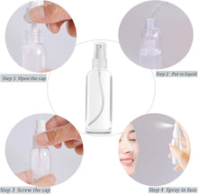 JIANYH 4 pcs Travel Spray Bottle, Small Spray Bottle 20ml atomiser Plastic Refillable Spray Bottle Transparent Fine Mist Spray Bottle, Perfect for Travel Holidays Swimming Camping Trips