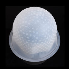 NAUZE 1 PCS Silicone Highlight Cap Frosting Coloring Hat Professional Reusable Highlighting Caps for Dyeing Hair Hairdressing (White)