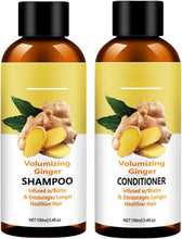 Ginger Shampoo and Conditioner Sets - Hair Growth Shampoo - Scalp & Hair Strengthening - Fluffy Hair Shampoo for Thinning Hair - Nourishing Hair Care