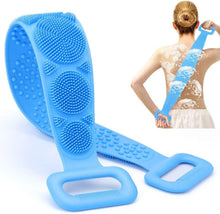 KOKSI Silicone Body Scrubber - Scrub Brush for Back, Shower, Massages, Cleans, Exfoliates and Invigorates