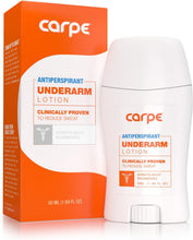 Carpe Underarm Antiperspirant and Deodorant, Clinical strength with all-natural eucalyptus scent, Manage and combat excessive sweating without irritation, Stay fresh and dry all day long