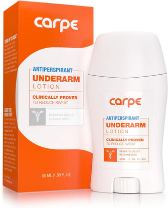 Carpe Underarm Antiperspirant and Deodorant, Clinical strength with all-natural eucalyptus scent, Manage and combat excessive sweating without irritation, Stay fresh and dry all day long