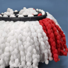 (4Pack) SUPERFA Mop Heads Compatible with Vileda 2-in-1 Turbo Mop Replacement Head, Microfibre, Red, White