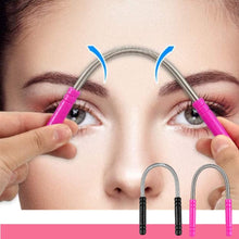 4 Pieces Facial Hair Remover Spring Eyebrow Face Epilator Threading Tool Remove Hair from Upper Lip,Chin,Cheeks and Neck for Women Girls Beauty Tool for Women Black