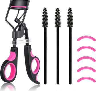 Eyelash Curler, 3 in 1 Lash Curler Kit with 5 Extra Replacement Refill Pads Eyelash Applicator Makeup Tool