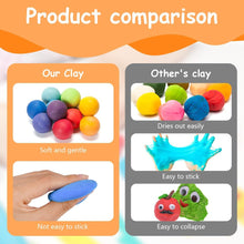 AUAUY Air Dry Clay, 60Pcs Ultra Light Modeling Clay with 6 Sculpting Tools, DIY Creative Magic Clay, No-Toxic Modeling Clay & Dough, Arts and Crafts Kits for Boys Girls, Best Gifts for Kids