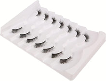 GMAGICTOBO Fluffy Half Lashes Wispy Short False Eyelashes Natural Look Cat Eye Lashes Pack 3D Criss-Crossed Lashes Strips 7 Pairs Multipack