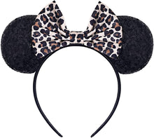 Hpfulseazn Girl and Women Decoration Minnie Mouse Ears Headbands Sequin Glitter Hairband for Cosplay Costume Birthday Party