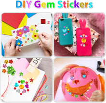 JOISHOP 3034pcs Gem Stickers, Rhinestone Self Adhesive Gems, Stick on Gems Jewel Stickers Sticky Gems for DIY Crafts Gluing
