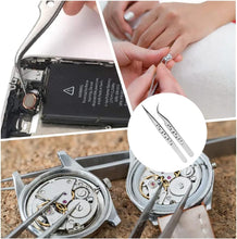 2 Pcs Pointed Tweezers Straight and Curve Tip Eyelash Extension Tweezers Stainless Steel Modelling Tweezers for Eyelashes Hair Jewelry Crafts and Medical