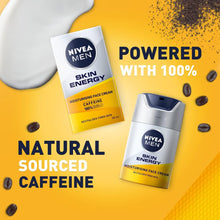 NIVEA MEN Skin Energy Moisturising Creme (50 ml), Face Cream for Men Infused with Caffeine, Revitalising Face Cream Fights Signs of Tiredness, Men's Skin Care Essentials