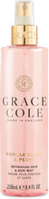 Grace Cole Vanilla Blush & Peony Refreshing Hair & Body Mist Fragrance Spray 250ml - Essential Oils - Vegan - Made In England