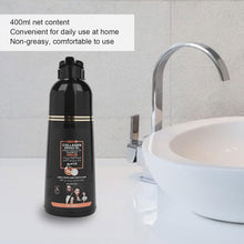 Hair Dye Shampoo,Collagen Argan Oil Hair Coloring Shampoo Dye Shampoo Hair Dye for Covering Gray White Hair (400ml)