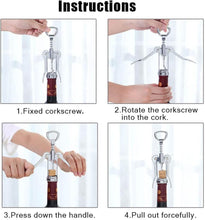 Bottle Opener,Wing Corkscrew for Red Wine Beer