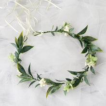 Merroyal Green Flower Crown Eucalyptus Crown Leaf Floral Crown Boho Wedding (Green)