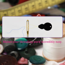 6PCS Large Eye Sewing Needles, 5.7cm/6.4cm/7.0cm 3 Sizes Needles, Embroidery Needles for Hand Sewing with a Threader