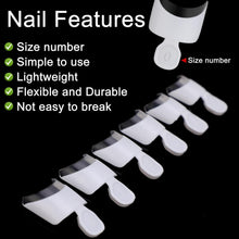 MWOOT 120 Pieces French Short Acrylic False Nails Tips,Half Cover Square Fake Nails Extension Sets,Nail Design for Woman Girls Finger Manicure Salon Home Nails Art DIY (12 Sizes,White Clear)