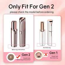 Hair Remover Replacement Heads Compatible with Gen 2 Finishing Touch Flawless Facial Hair Removal Tool, Facial Hair Remover Replacement Heads for Women, 4 Count, Rose Gold