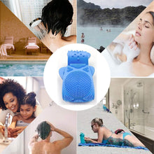 KOKSI Silicone Body Scrubber - Scrub Brush for Back, Shower, Massages, Cleans, Exfoliates and Invigorates