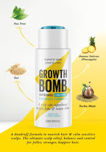 Growth Bomb Supercharge Dandruff Conditioner 300ml -NOURISH hair & CALM sensitive scalps. Fragrance Free. Stimulates Growth. Repairs Damaged Hair.