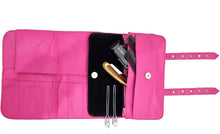 Kassaki Hairdressing Scissors Case Tool Roll for Barber Shears and Salon Combs Razors (Pink)