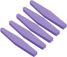 Lurrose 10pcs Nail Files Sponge Double Sided Polishing Boards Nail Buffers Professional Nail Polisher Manicure Tools Purple